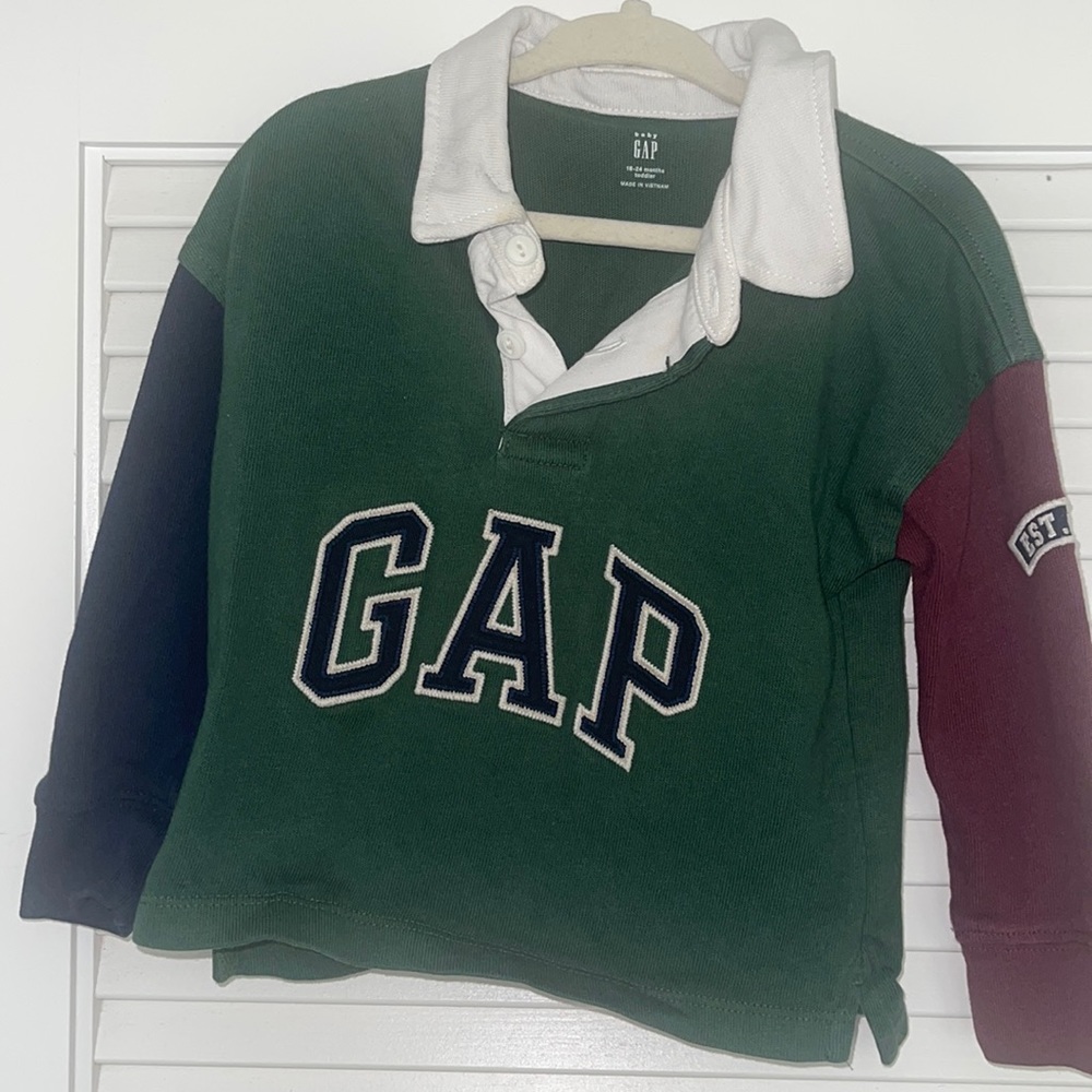 Gap baby polo long sleeve shirt